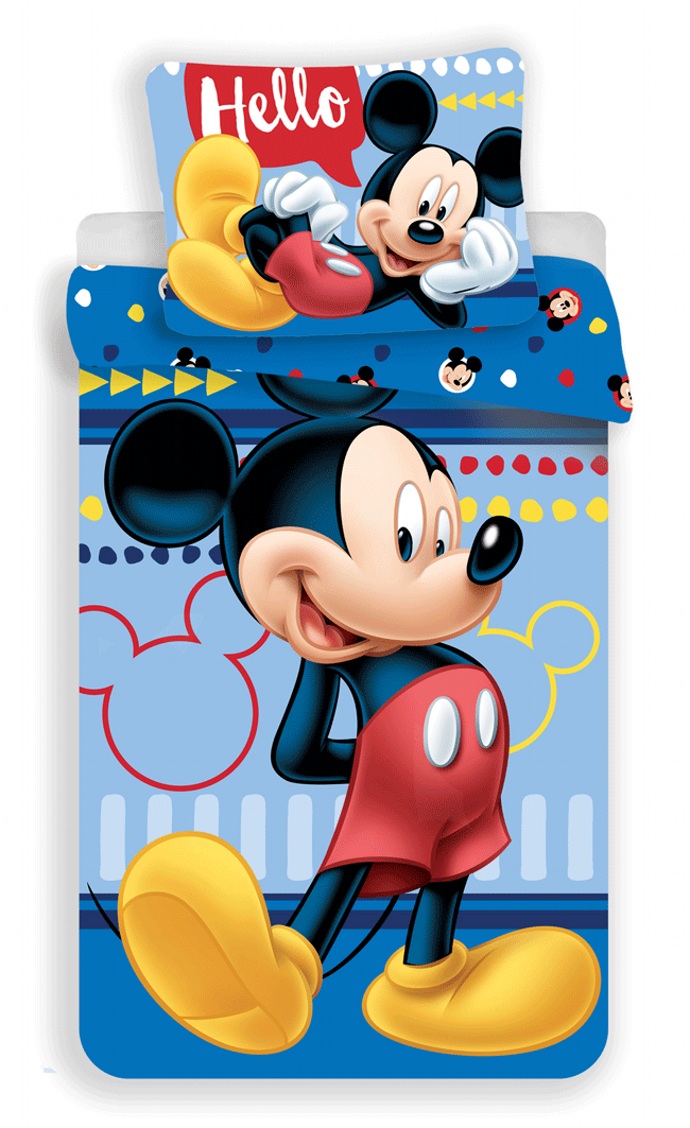 Jerry Fabrics Povlečení Mickey 004 Hello 140x200, 70x90 cm