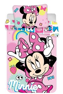 Disney povlečení do postýlky Minnie Pink square baby 100x135, 40x60 cm