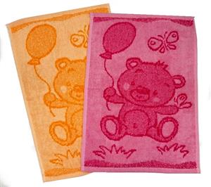 Dětský ručník Bear pink 30x50 cm