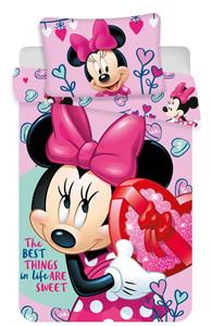 Disney povlečení do postýlky Minnie pink baby