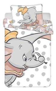 Disney povlečení do postýlky Dumbo Dots baby 100x135, 40x60 cm