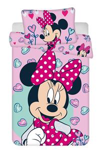 Disney povlečení do postýlky Minnie Pink 02 baby 100x135, 40x60 cm
