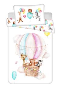 Disney povlečení do postýlky Zvířátka Flying balloon baby 100x135, 40x60 cm